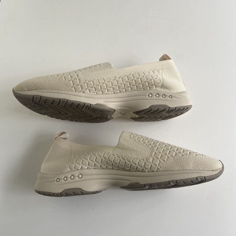 Easy Spirit Eco Tech 2 Slip-On Sneaker Recycled Fibers Arch Knit Size 8W Cream